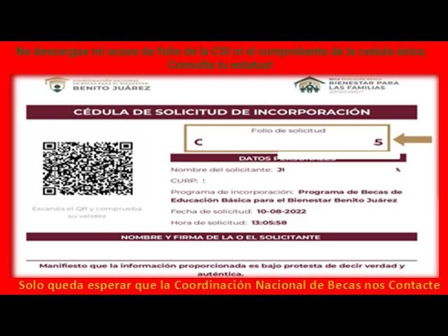 acuse beca