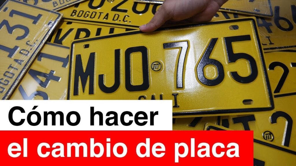 cambio placas