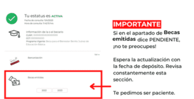 como puedo saber cuando me llega la beca