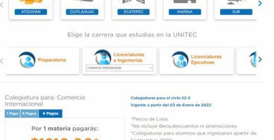 cuanto se paga al mes en unitec