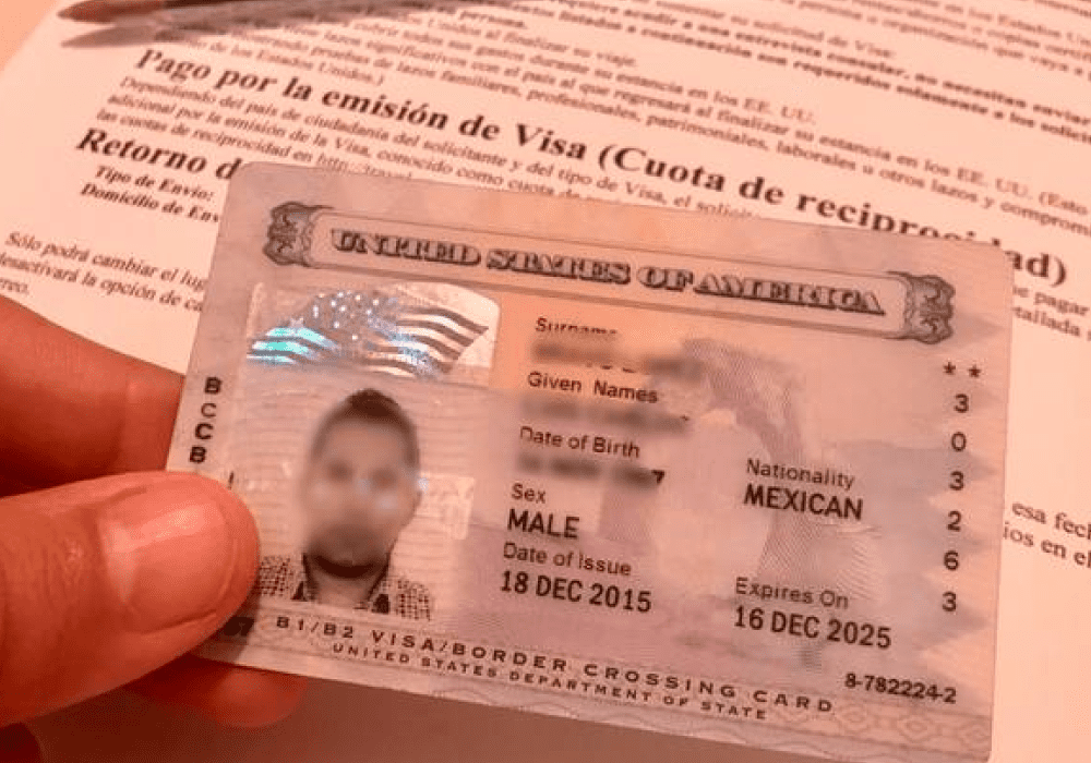 envio visa