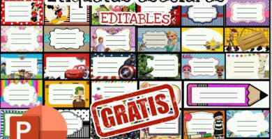 etiquetas escolares