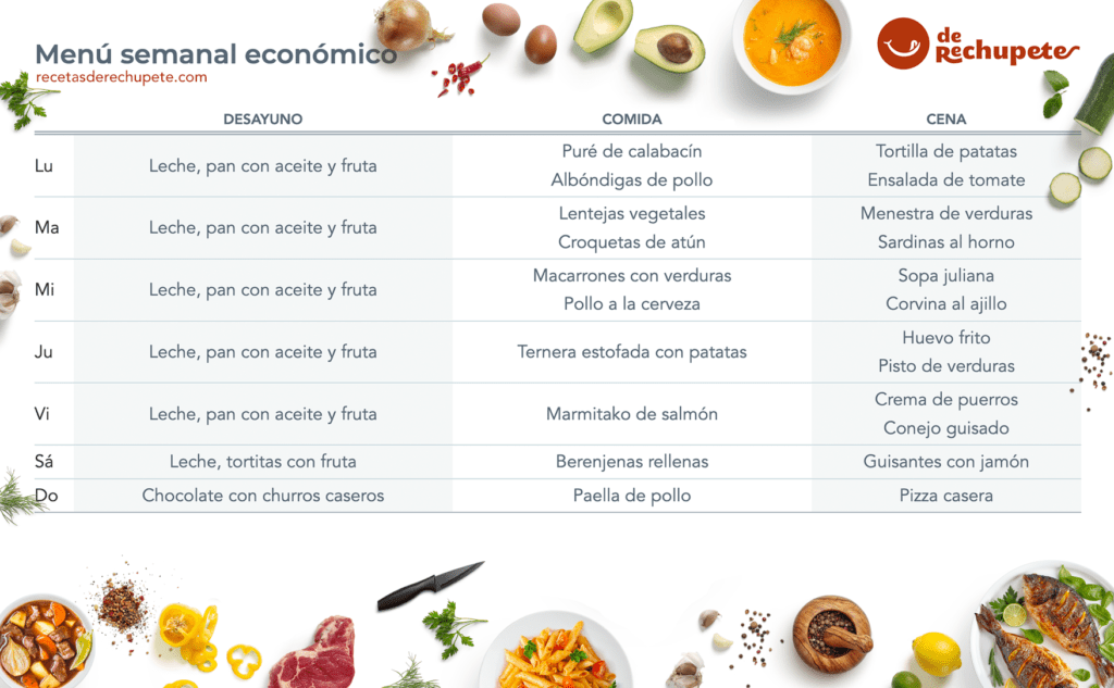 menus comida