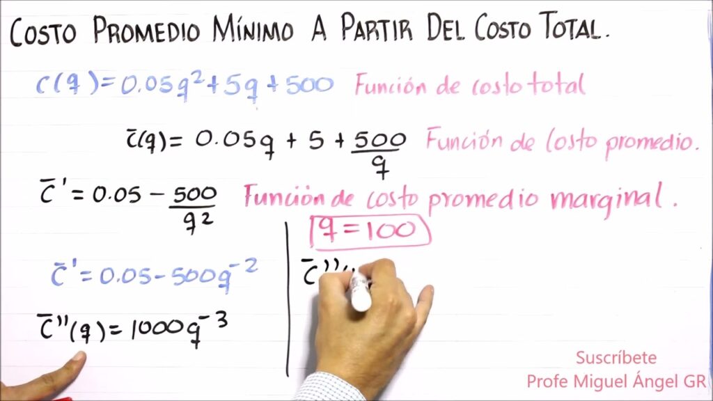 promedio minimo