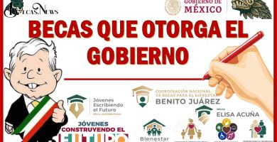 que becas ofrece el gobierno de mexico