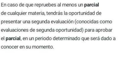 que pasa si repruebo un parcial en la prepa