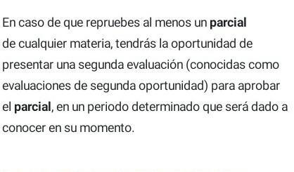 que pasa si repruebo un parcial en la prepa