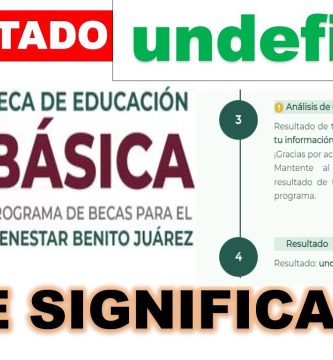 que significa undefined en las becas