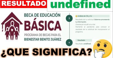 que significa undefined en las becas